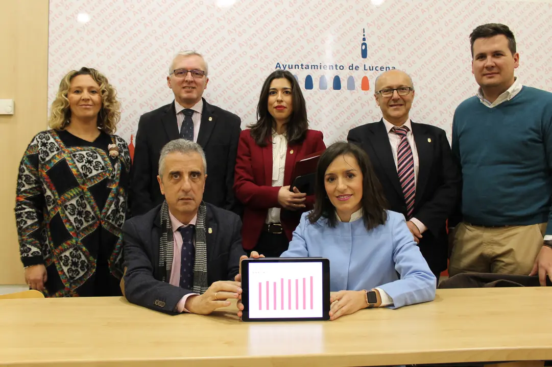 Equipo de Gobierno socialista en el Ayuntamiento de Lucena (FOTO: cedida)