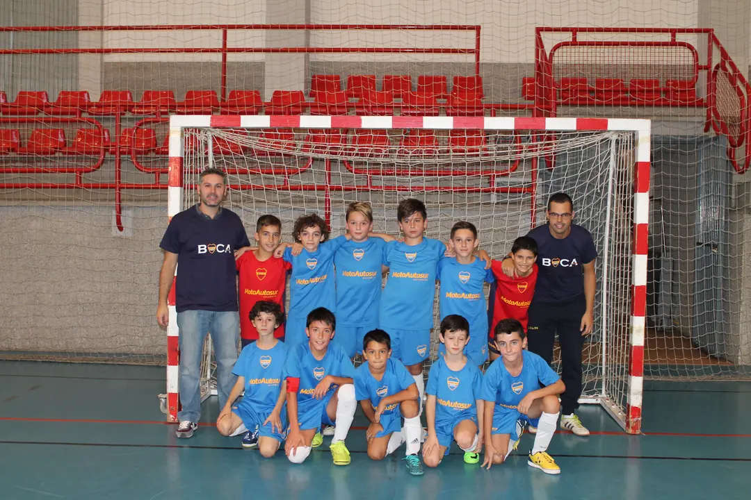 Equipo Alev&iacute;n del Boca FS Priego en la temporada 2017/2018 (FOTO: cedida)