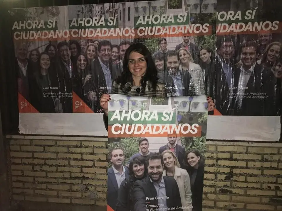 Purificaci&oacute;n Joyera, candidata de Ciudadanos, en Lucena (FOTO: cedida)