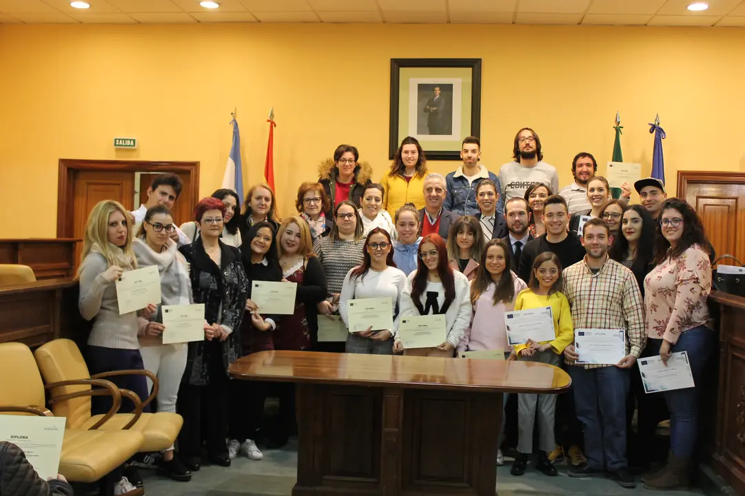 Acto de clausura del programa 'Lucena Empleo Joven' (FOTO: cedida)