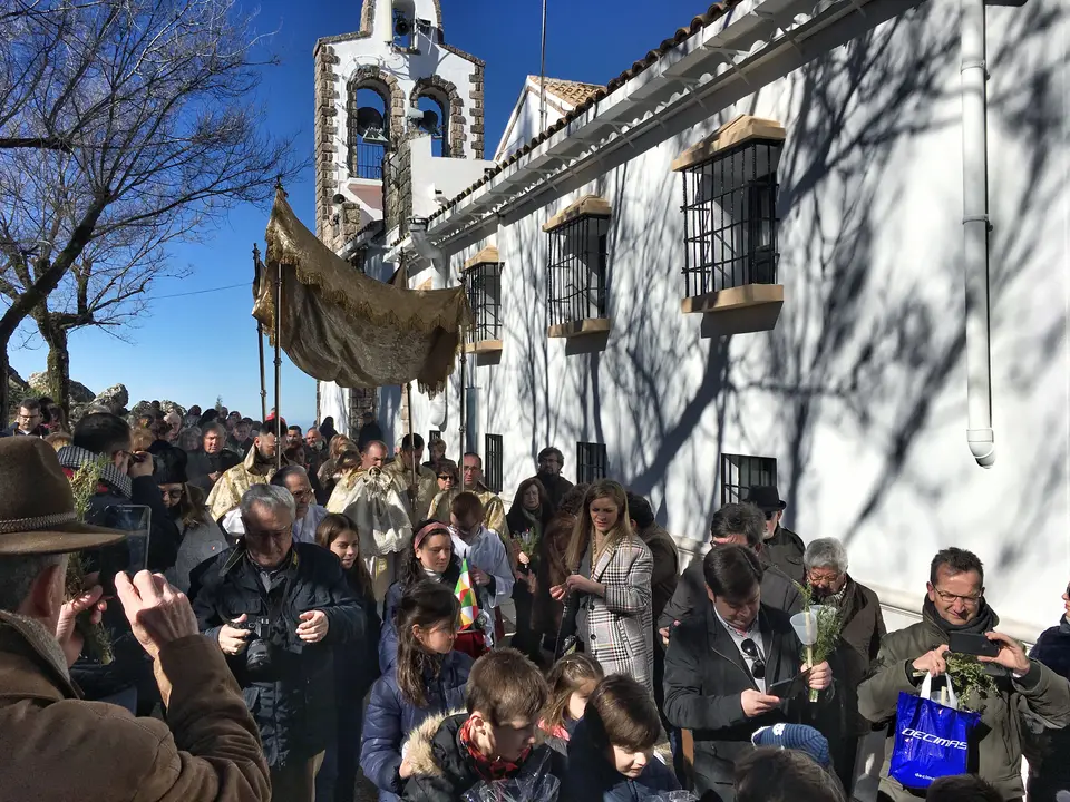 Romer&iacute;a de la Candelaria en el Santuario de la Virgen de la Sierra (FOTO: cedida)
