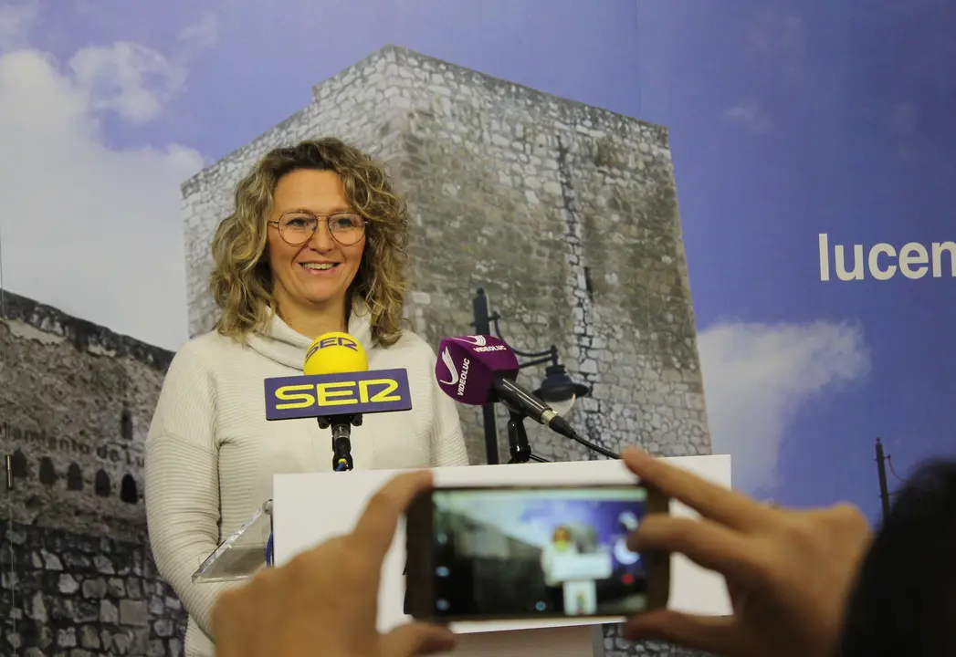 Mar&iacute;a del Mar Morales, durante la rueda de prensa (FOTO: cedida)