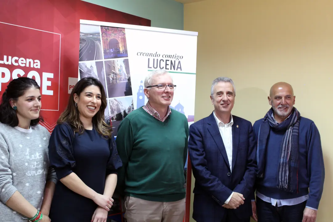 Miembros de la Ejecutiva del PSOE de Lucena (FOTO: cedida)