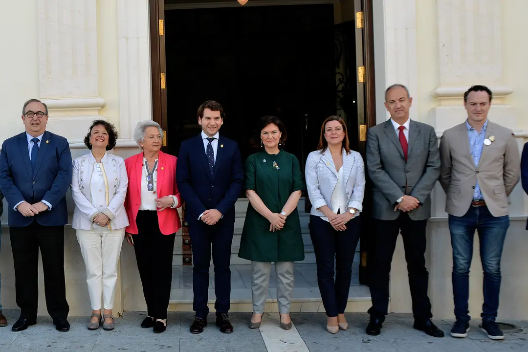 Visita institucional de Carmen Calvo al Ayuntamiento de Cabra (FOTO: Manuel Gonz&aacute;lez Dur&aacute;n)