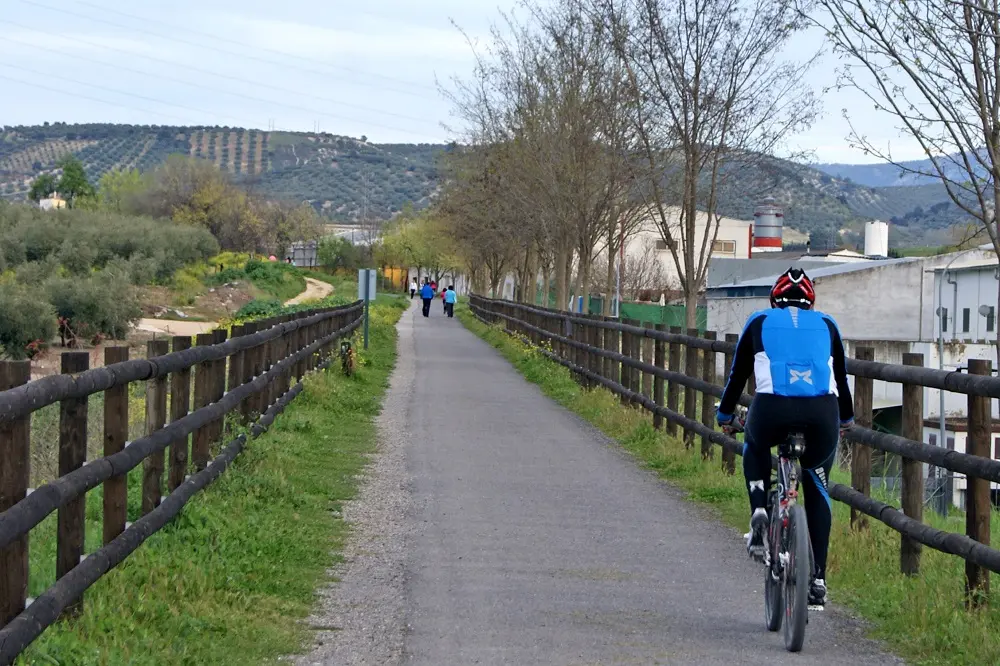 V&iacute;a Verde del Aceite, a su paso por Lucena (FOTO: cedida)