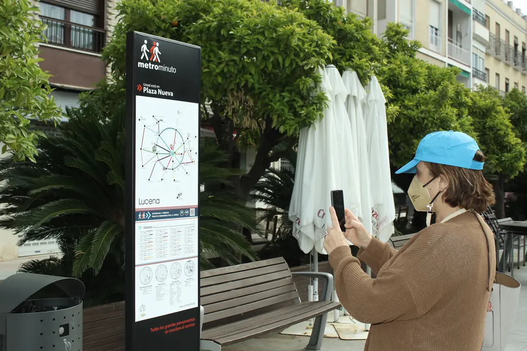 Metrominuto, en la Plaza Nueva de Lucena (FOTO: cedida)