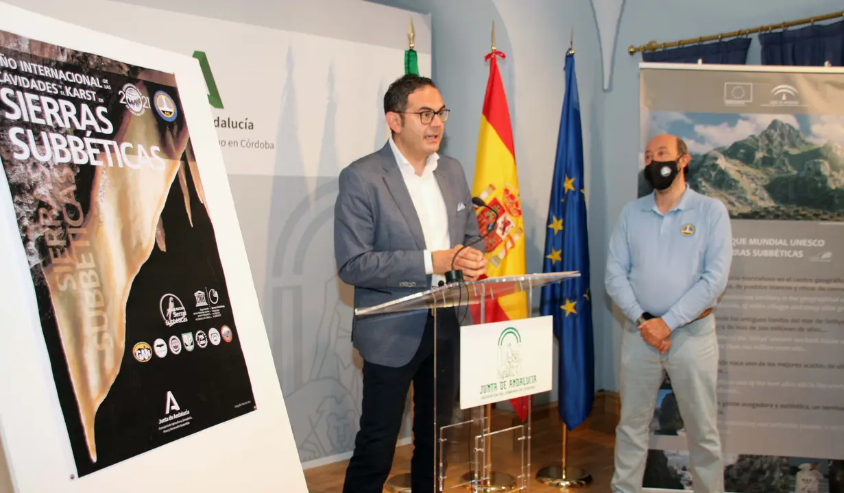 Aloisio presenta las actividades en el Geoparque de las Sierras Subb&eacute;ticas (FOTO: cedida)