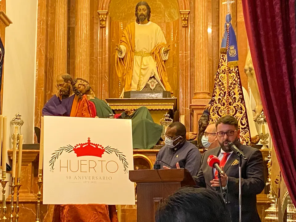 Presentaci&oacute;n actos 50 aniversario Hermandad del Huerto, en Cabra (FOTO: cedida)
