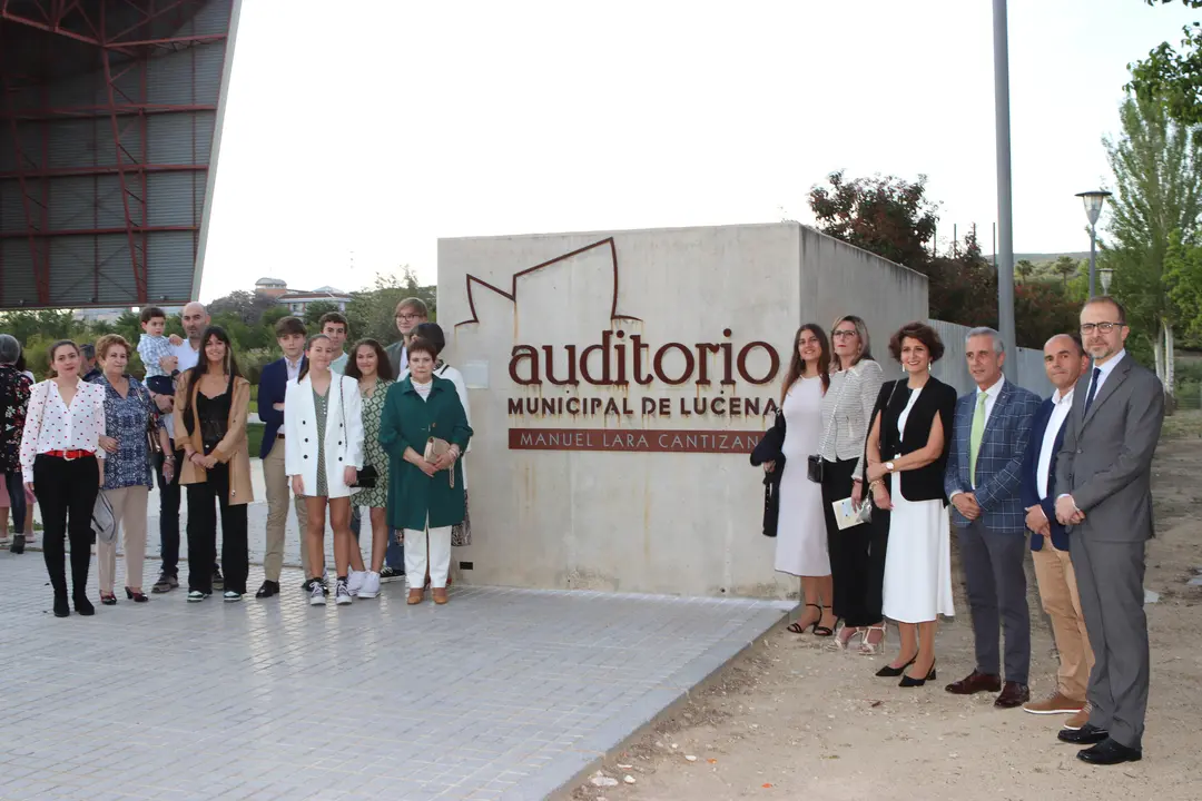 Acto de nombramiento del Auditorio de Lucena a Manuel Lara Cantizani (FOTO: cedida)