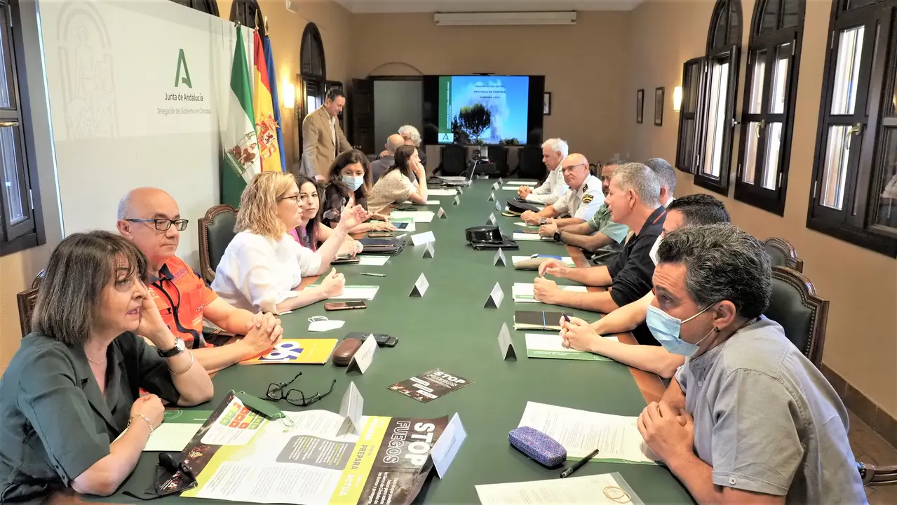 Comit&eacute; del Plan Infoca en C&oacute;rdoba (FOTO: cedida)