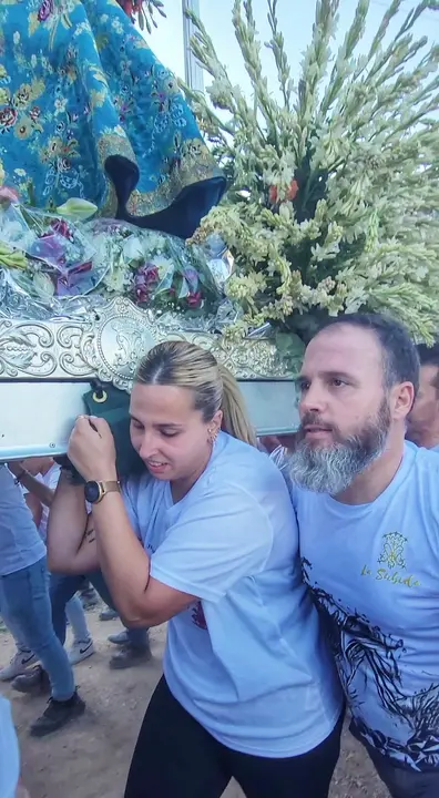 Subida de Mar&iacute;a Sant&iacute;sima a su Santuario en 2023 (FOTO: Carlos Gonz&aacute;lez Cabrera)