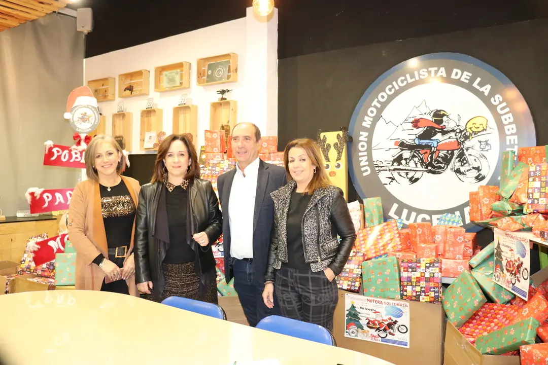 Presentaci&oacute;n de la 'Papanoelada Motera' de Lucena (FOTO: cedida)