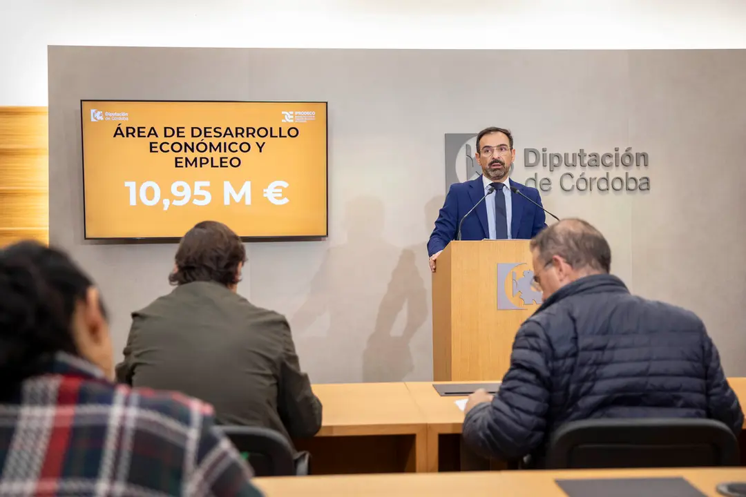 Romero expone los presupuestos para Desarrollo Económico, Promoción y Empleo en la Diputación Córdoba (FOTO: cedida)