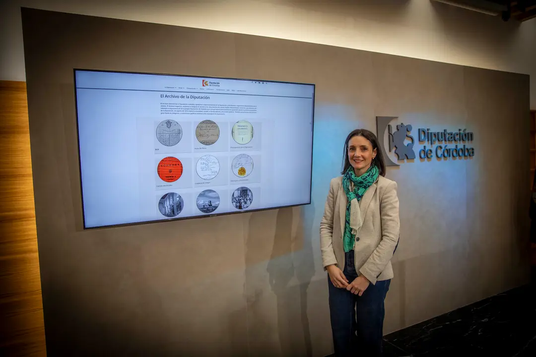 Marta Siles presenta la nueva web del Archivo de la Diputación de C&oacute;rdoba (FOTO: cedida)