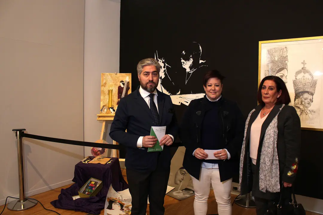 Inauguraci&oacute;n de la exposici&oacute;n sobre la obra pict&oacute;rica de Paco Galindo, en Lucena (FOTO: cedida)
