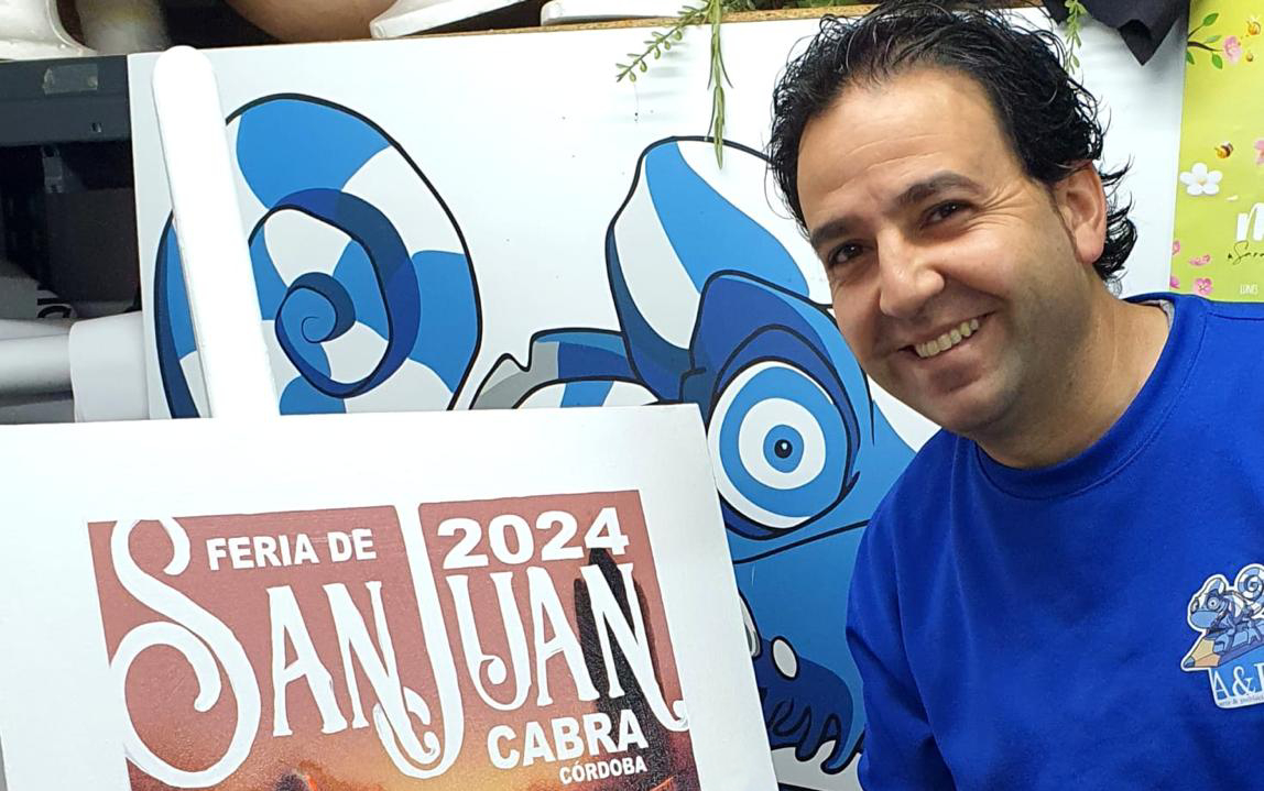 Chema Riquelme, autor cartel Feria San Juan 2024 en Cabra (FOTO: cedida)