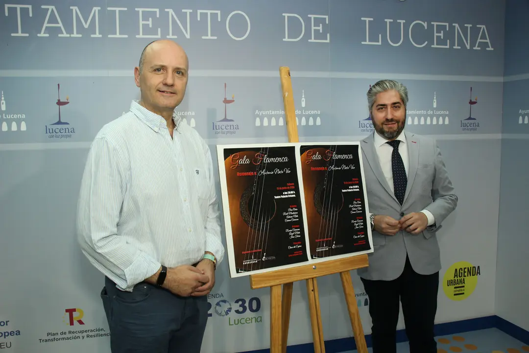 Del Espino y Barbancho presentan el Festival Flamenco homenaje a Antonio Viso, en Lucena (FOTO: cedida)