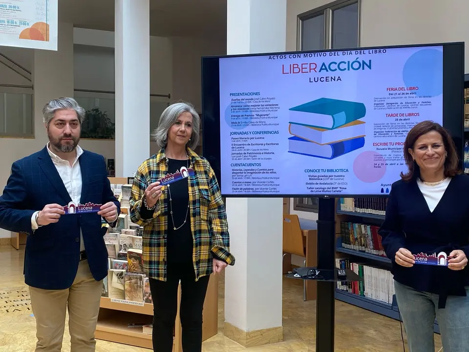 Presentaci&oacute;n del ciclo 'Liberacci&oacute;n', en Lucena, con motivo del D&iacute;a del Libro (FOTO: cedida)