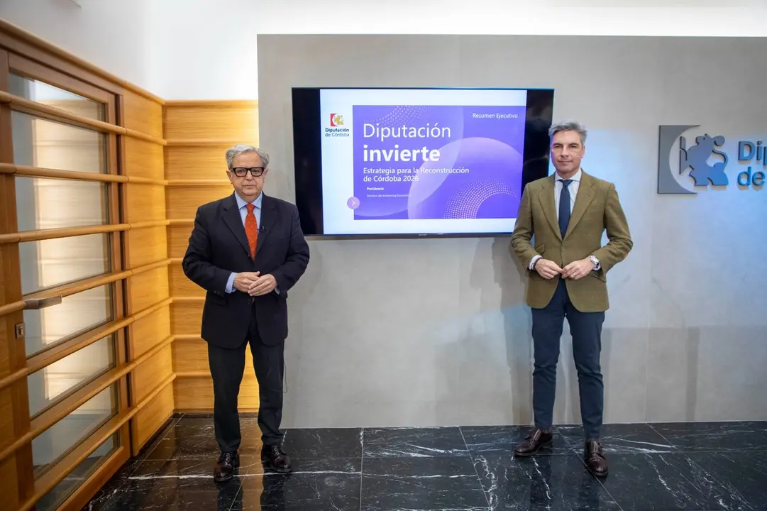 Salvador Fuentes y Andr&eacute;s Lorite presentan el plan Diputaci&oacute;n Invierte 2026 para la reconstrucci&oacute;n de la provincia de C&oacute;rdoba tras el temporal (FOTO: cedida)