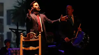 El lucentino Jesús Reyes en una actuación anterior en el Palacio Erisana (FOTO: cedida)