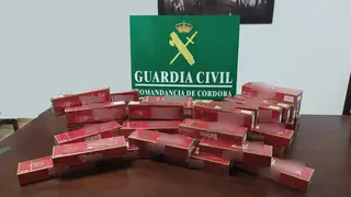 Tabaco de contrabando incautado durante un control en Encinas Reales (FOTO: Guardia Civil)
