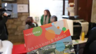 Presentaci&oacute;n de la tarjeta 'Lucena, donde late la historia' (FOTO: cedida)