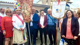 Fuente-T&oacute;jar y sus Danzantes, presentes en el XXVII Encuentro de Hermandades de San Isidro celebrado en Benamocarra (FOTO: cedida)