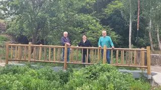 Nueva pasarela sobre el arroyo 'El Ca&ntilde;uelo', en Fuente-T&oacute;jar (FOTO: cedida)