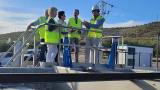 Visita a la EDAR de Fuente-T&oacute;jar (FOTO: cedida)