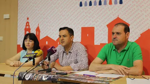 Cabello, Lara y Bedmar, durante la presentaci&oacute;n del  festival (FOTO: cedida)