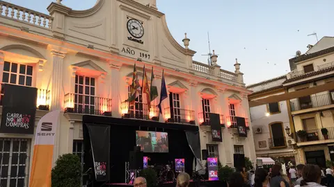 Aspecto de la Plaza de Espa&ntilde;a en Noche y Compras 2018 (FOTO: cedida)