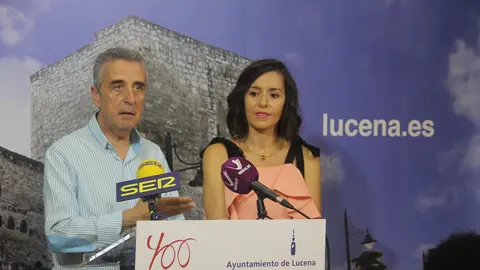 P&eacute;rez y Bergillos durante la presentaci&oacute;n, esta ma&ntilde;ana (FOTO: cedida)