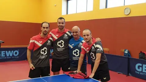 Equipo senior masculino del Priego Tenis de Mesa (FOTO: cedida)