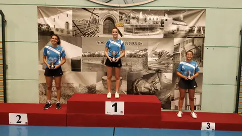 Triplete del Hotel-Museo Patria Chica en el Interzonal del Campeonato de Espa&ntilde;a de Tenis de Mesa en Gibrale&oacute;n (FOTO: cedida)
