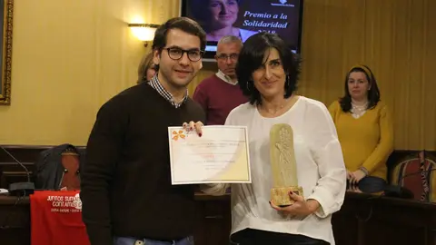Entrega a Gema Santisteban del Premio a la Solidaridad 2018 (FOTO: cedida)