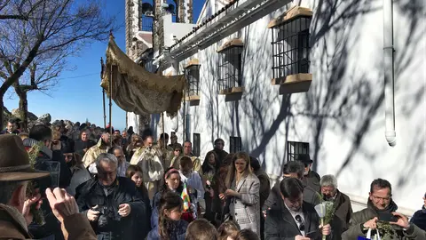 Romer&iacute;a de la Candelaria en el Santuario de la Virgen de la Sierra (FOTO: cedida)