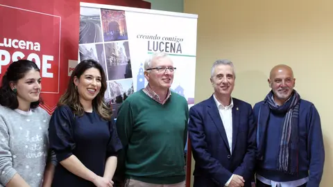 Miembros de la Ejecutiva del PSOE de Lucena (FOTO: cedida)