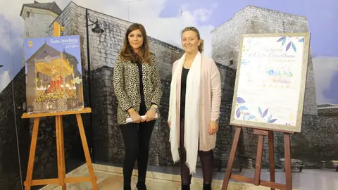 Mar&iacute;a del Mar Morales y Araceli Aguilar presentan el programa de las Fiestas Aracelitanas (FOTO: cedida)