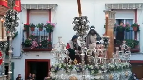 Paso de misterio de la Hermandad del Lavatorio de Cabra (FOTO: archivo)
