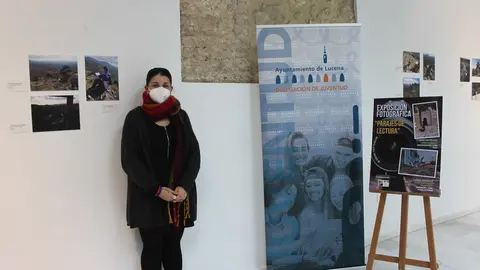 La concejala, Mamen Beato, en la apertura de la exposición (FOTO: cedida)