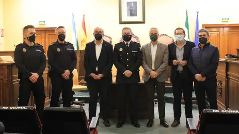 Toma de posesión de José Pino como nuevo inspector jefe de la Polic&iacute;a Local de Lucena (FOTO: cedida)