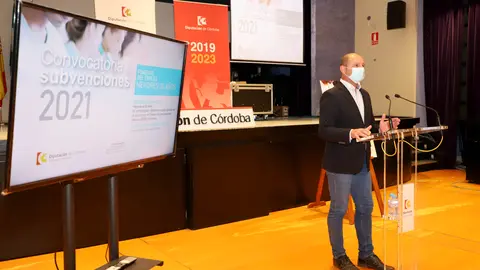 Miguel Ruz, delegado de Empleo de la Diputaci&oacute;n, presenta esta l&iacute;nea de subvenciones (FOTO: cedida)