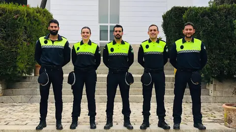 Agentes en pr&aacute;cticas de la Polic&iacute;a Local de Lucena (FOTO: cedida)