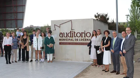 Acto de nombramiento del Auditorio de Lucena a Manuel Lara Cantizani (FOTO: cedida)