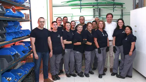 El alcalde de Lucena visita las escuelas taller de 'Lucena Sostenible 2' (FOTO: cedida)