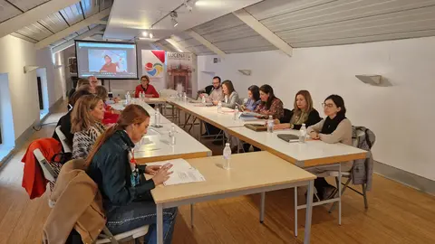 Comisión de Estrategias de la Fundaci&oacute;n Ciudades Medias del centro de Andaluc&iacute;a, reunida en Lucena (FOTO: cedida)