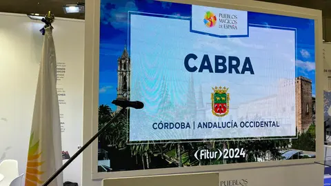 Presentaci&oacute;n de Cabra en la red de Pueblos M&aacute;gicos de Espa&ntilde;a, dentro de FITUR 2024 (FOTO: cedida)