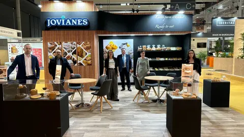 Stand de la empresa iznaje&ntilde;a Jovianes en la Feria Alimentaria 2024, en Barcelona (FOTO: cedida)