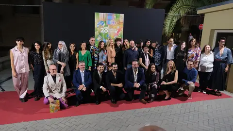 Jurado y galardonados en el Certamen Audiovisual de Cabra 2023 (FOTO: archivo)