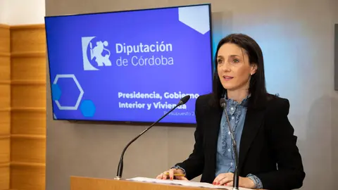 Marta Siles presenta el presupuesto de 2025 para la Delegación de Presidencia, Gobierno Interior y Vivienda en la Diputaci&oacute;n de C&oacute;rdoba (FOTO: cedida)